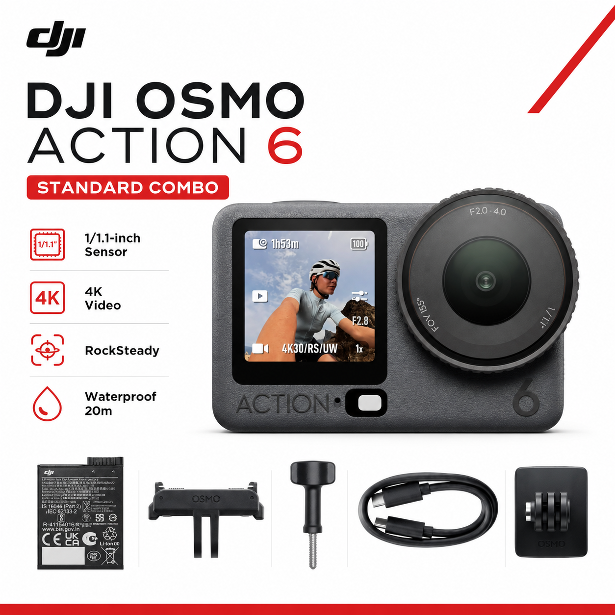 DJI Osmo Action 6 Standard Combo