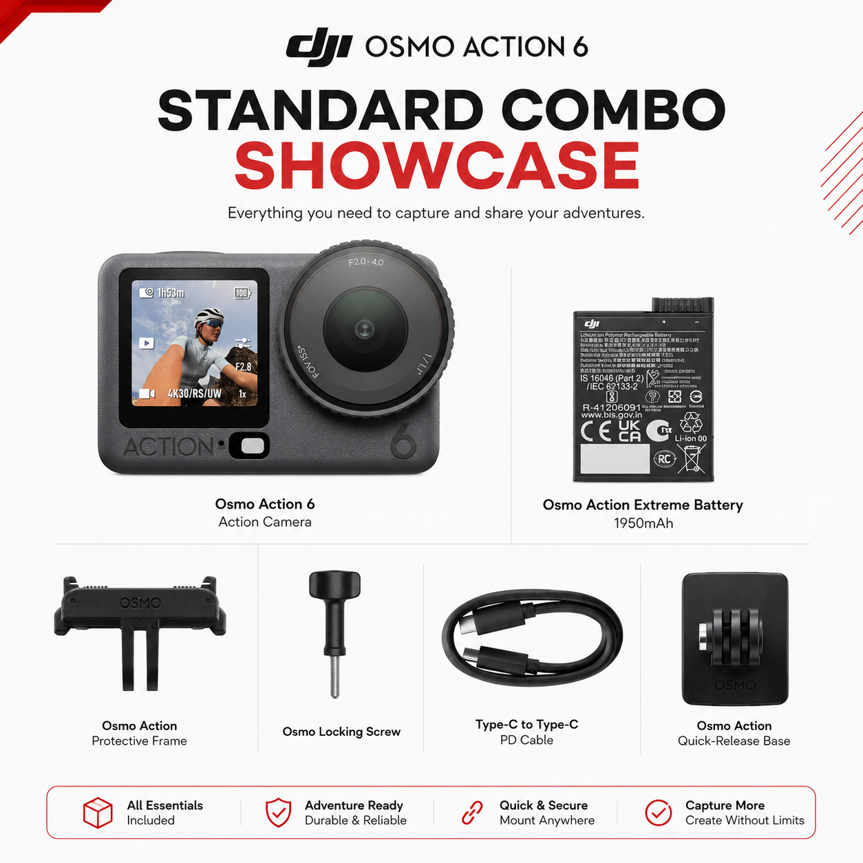 DJI Osmo Action 6 Standard Combo