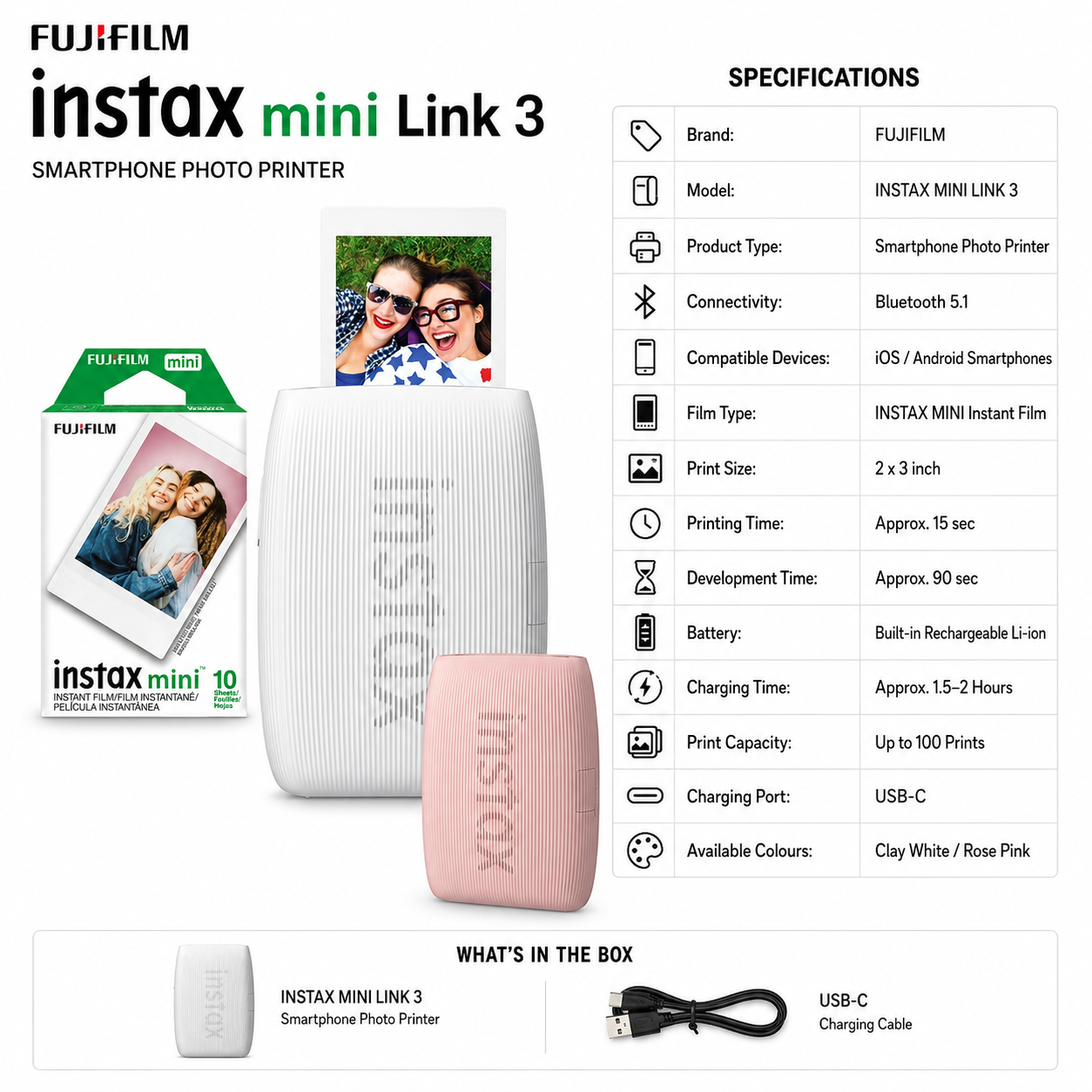 FUJIFILM INSTAX MINI LINK 3
