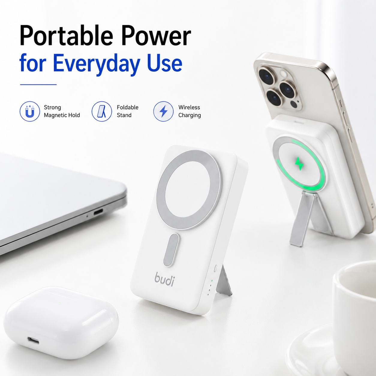 MAGNETIC WIRELESS POWER BANK