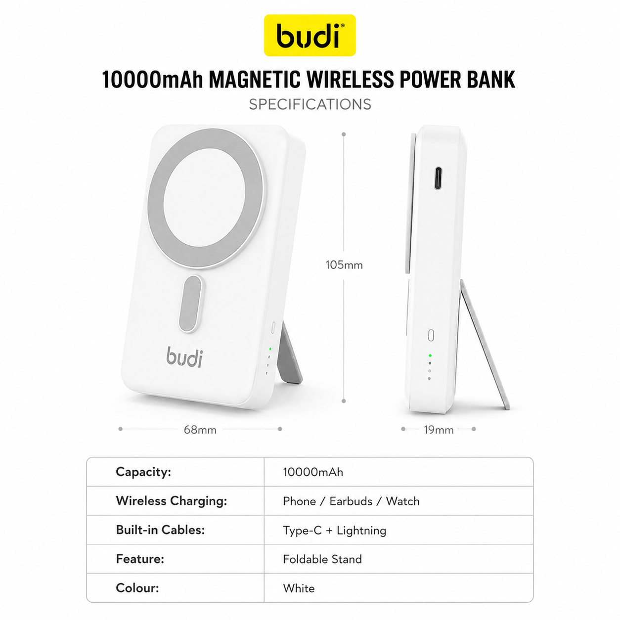 MAGNETIC WIRELESS POWER BANK