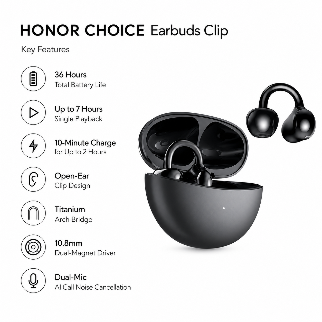 HONOR CHOICE EARBUDS CLIP