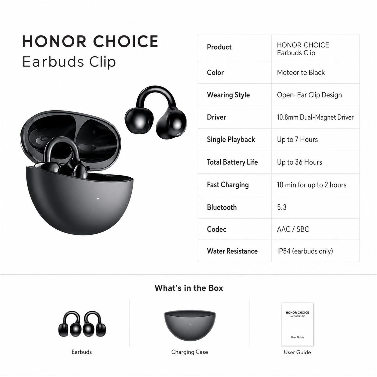 HONOR CHOICE EARBUDS CLIP