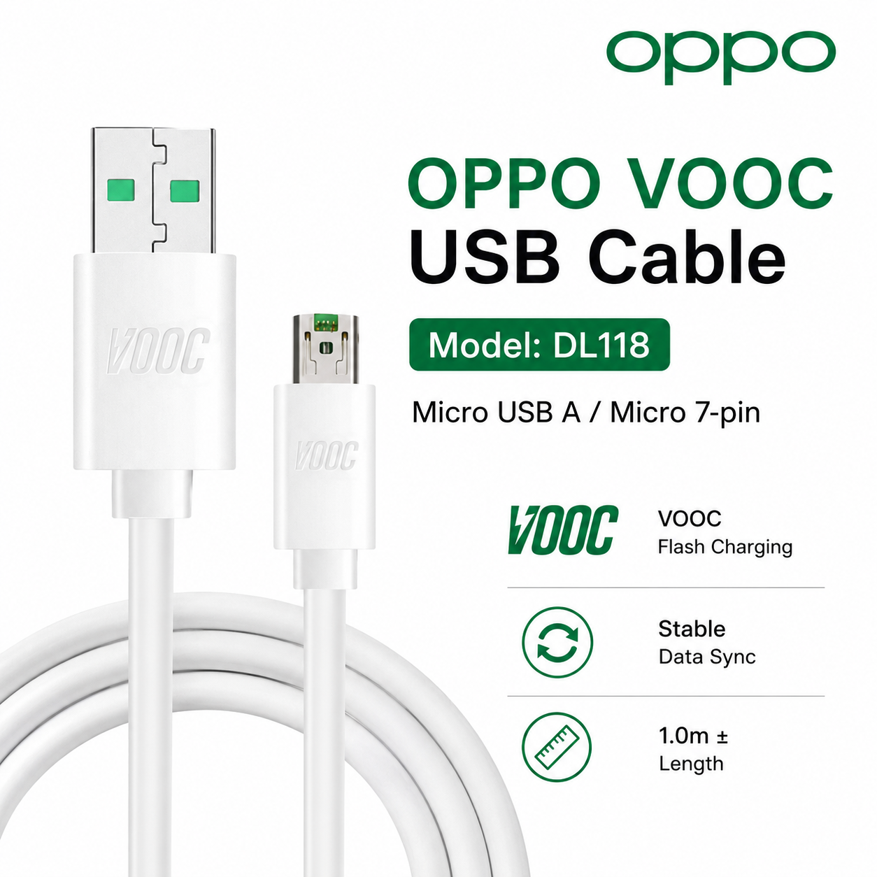 OPPO VOOC USB Cable DL118
