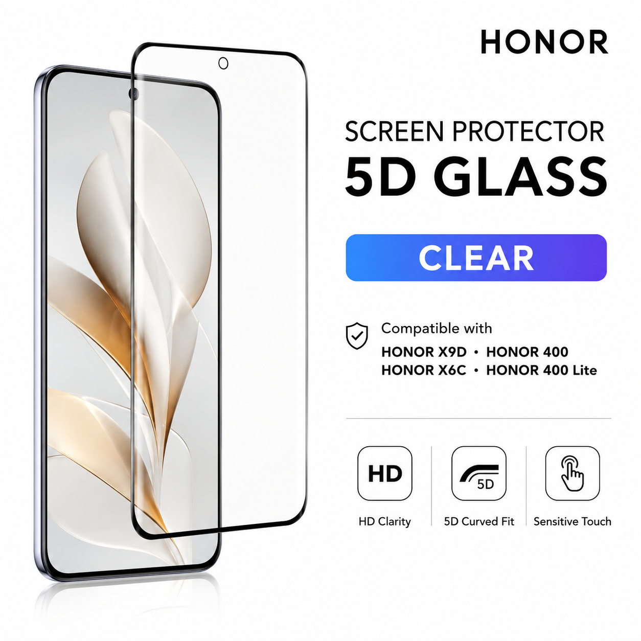 5D GLASS SCREEN PROTECTOR