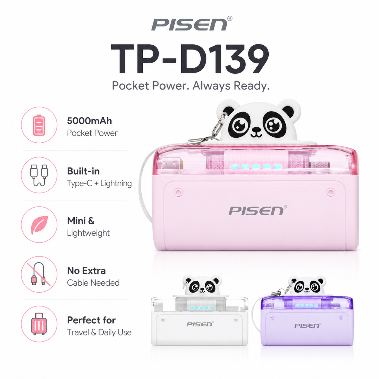 PISEN TP-D139 MINI POWER BANK