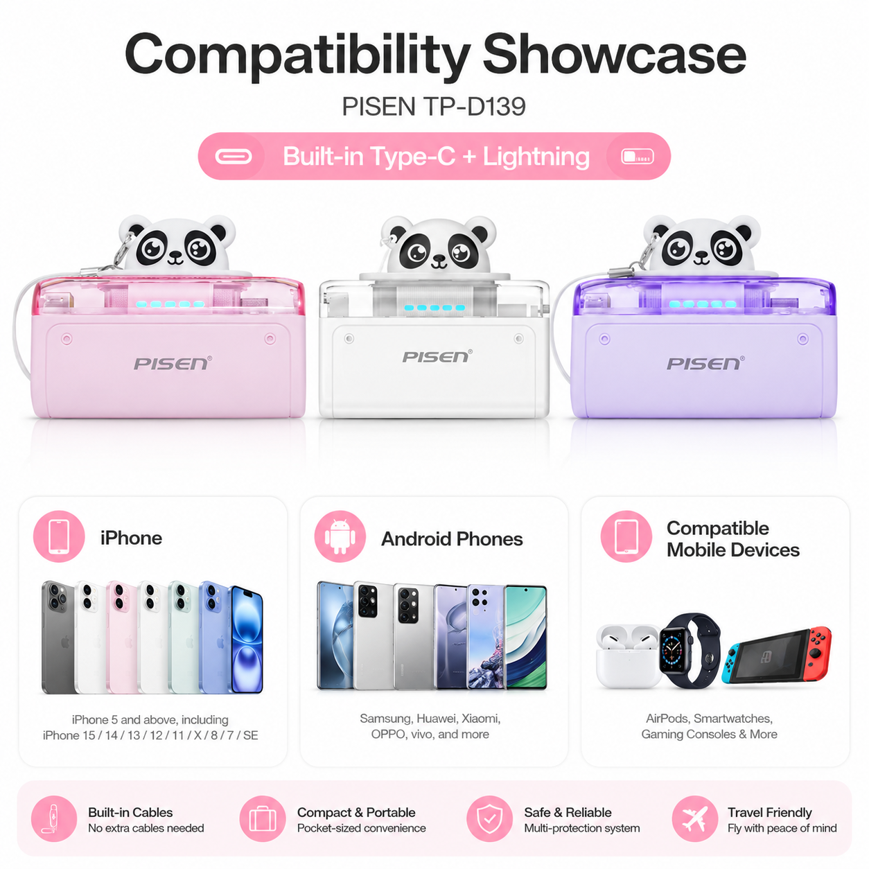 PISEN TP-D139 MINI POWER BANK